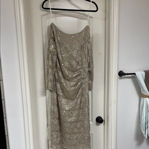 Elegant Sequin Lace Dress
